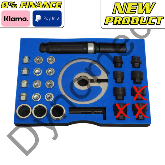 Locking Wheel Nut Remover Excluding JLR & 4x4 Blades No Case (DY2300-ENC)